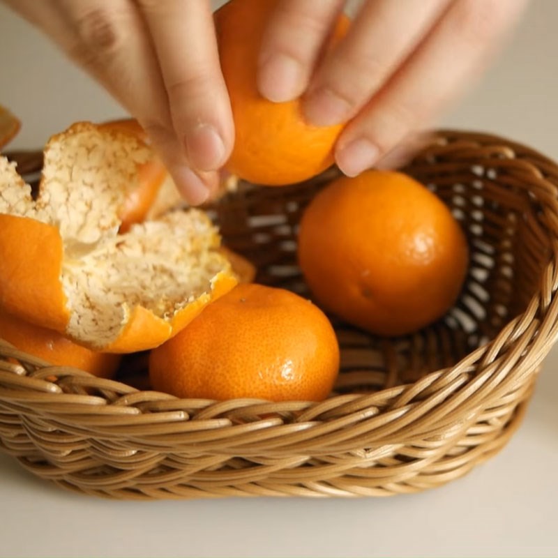 Bước 1 Sơ chế quýt Nước ép quýt