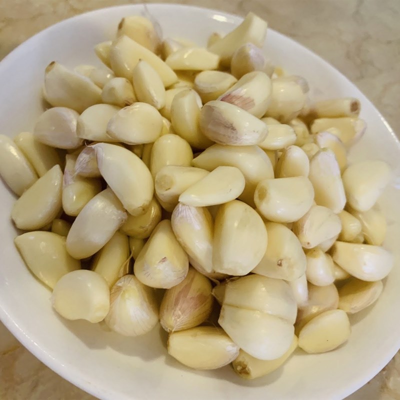 Bước 1 Sơ chế tỏi Tỏi ngâm giấm