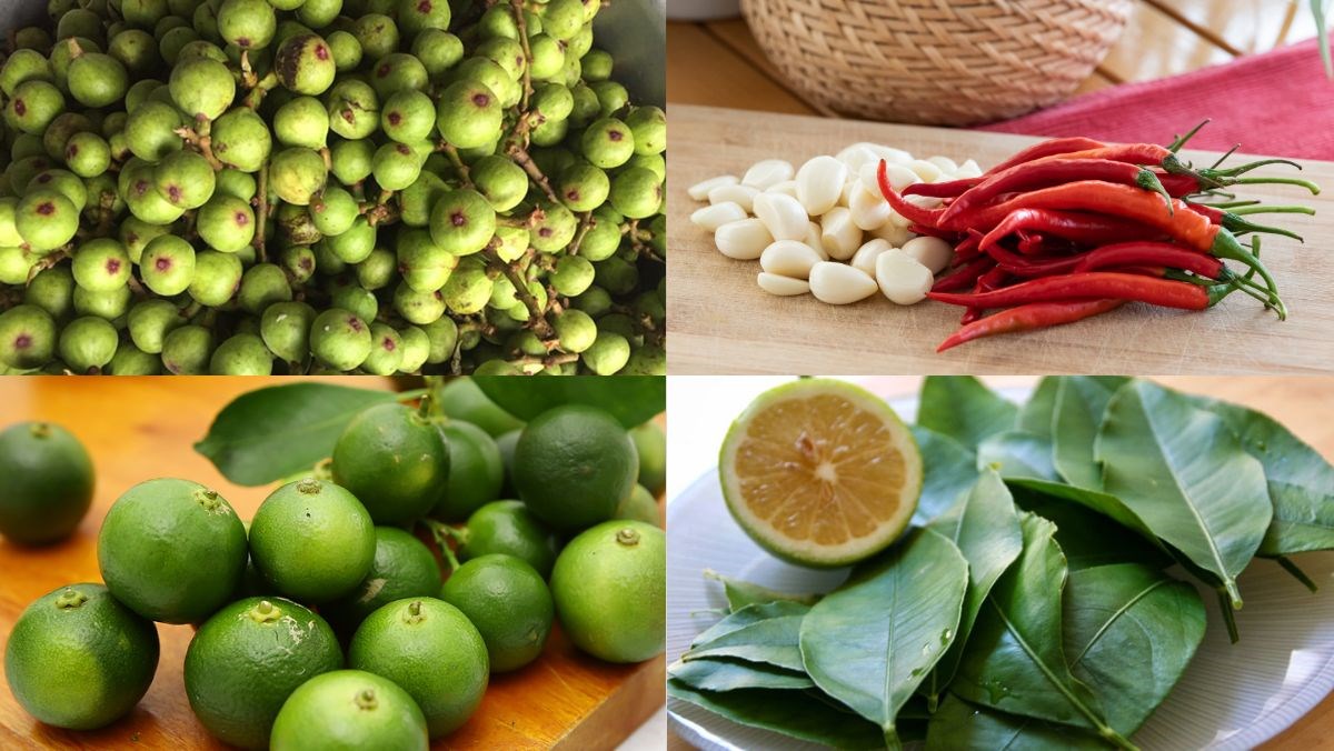 Nguyên liệu món ăn sung muối xổi
