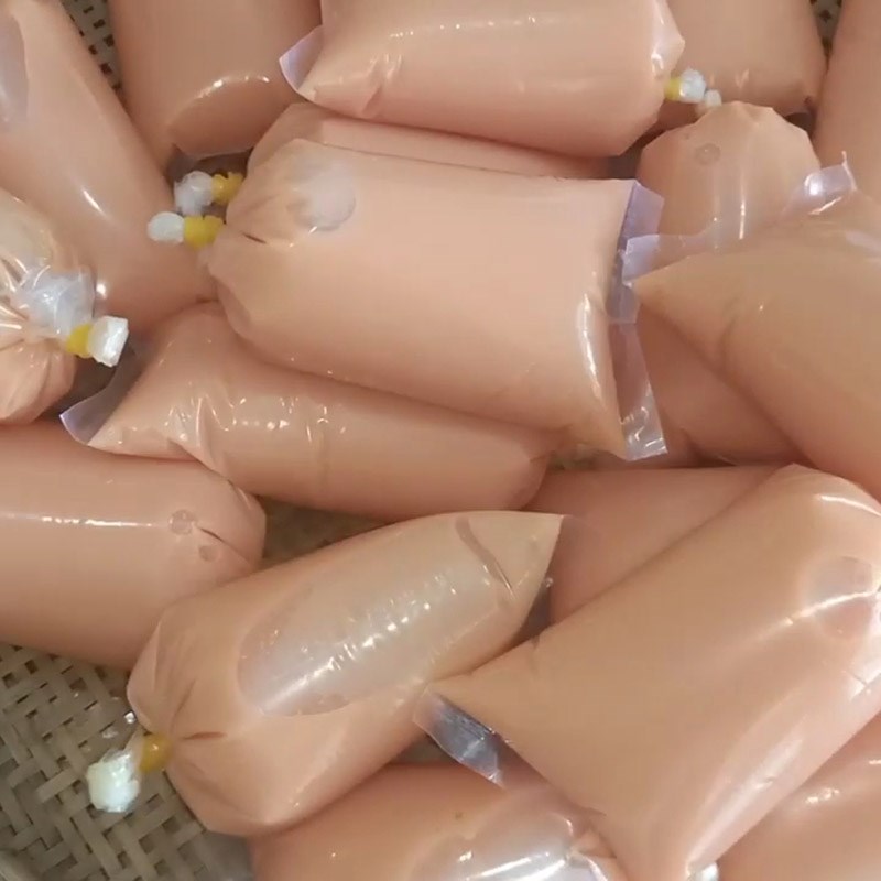 Bước 3 Tạo hình và làm đông Kem đu đủ túi