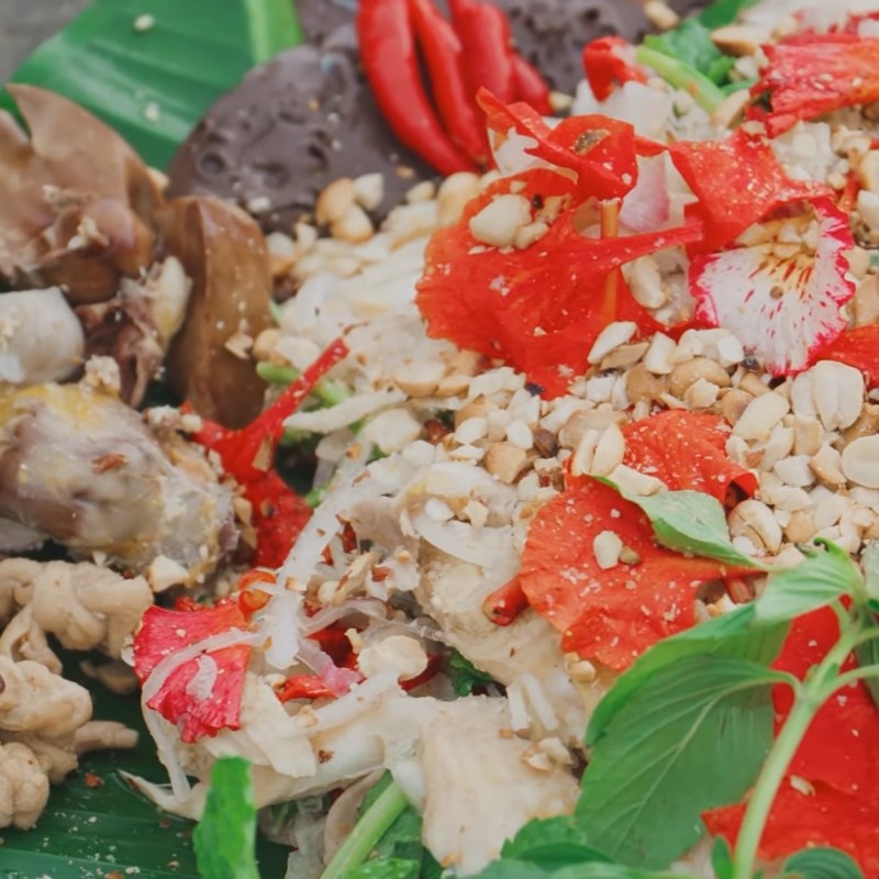 Bước 6 Thành phẩm Gỏi gà hoa phượng