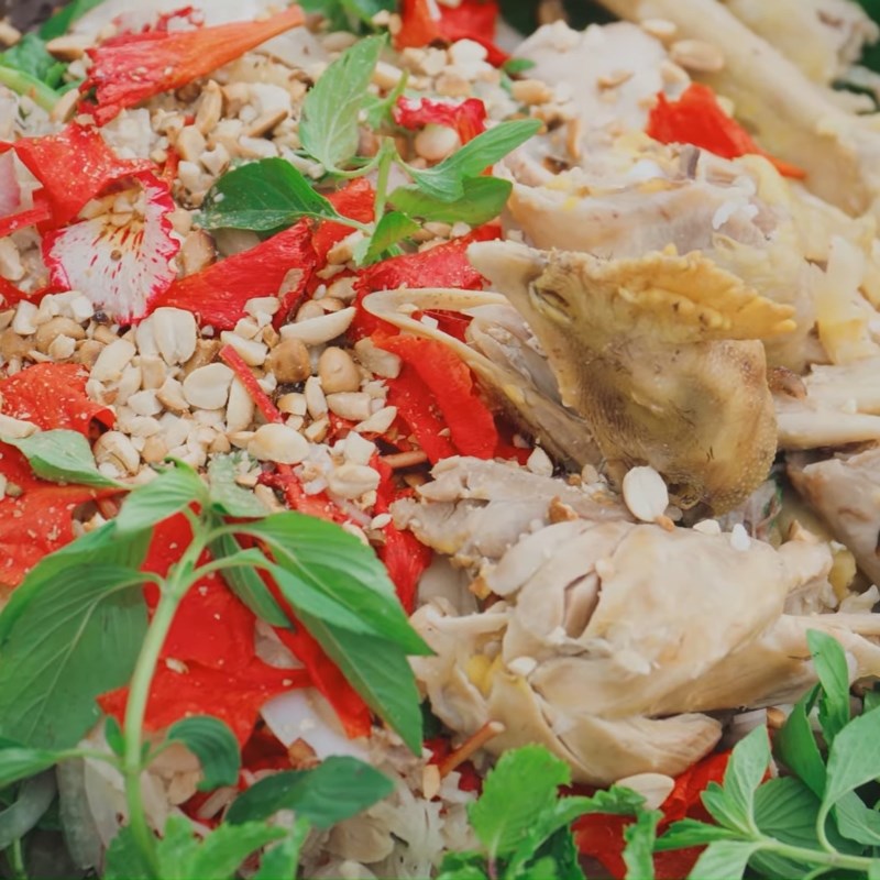Bước 6 Thành phẩm Gỏi gà hoa phượng