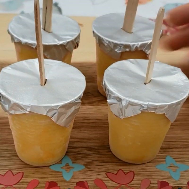 Bước 4 Thành phẩm Kem xoài que sữa