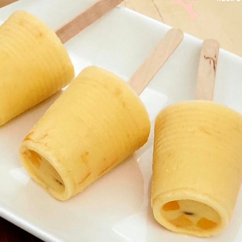 Bước 4 Thành phẩm Kem xoài que sữa
