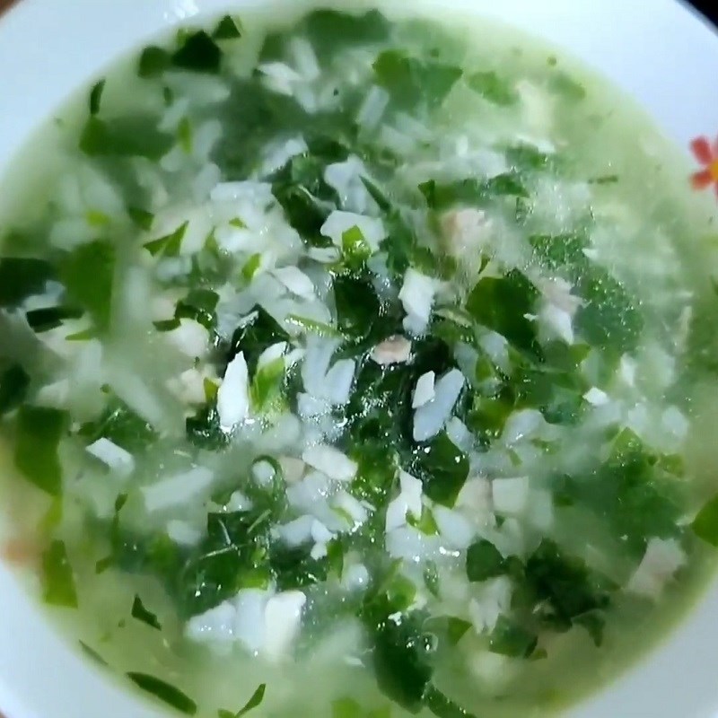 Bước 6 Thành phẩm Cháo cá bớp rau ngót