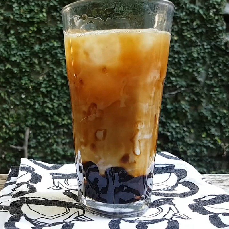 Bước 4 Thành phẩm Trà sữa lá dứa trân châu