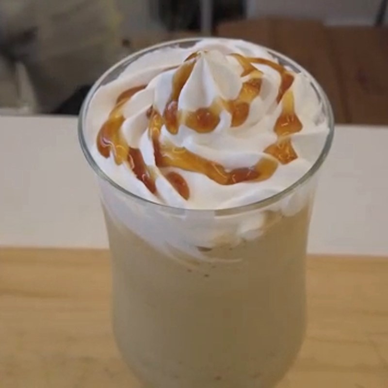 Bước 4 Thành phẩm Cafe caramel đá xay