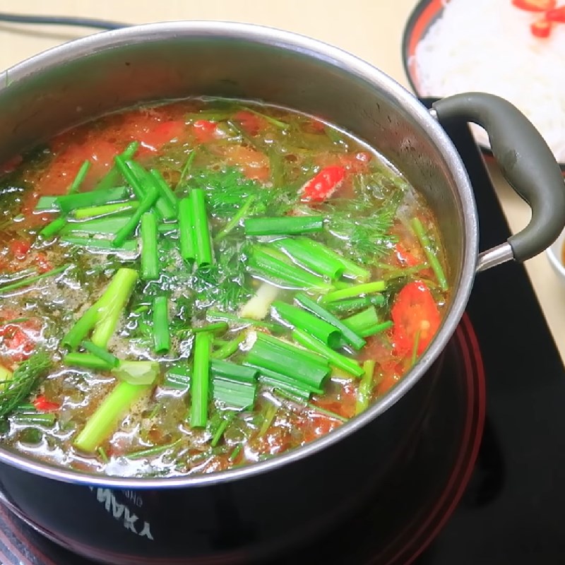 Bước 5 Thành phẩm Lẩu cá chép nấu riêu