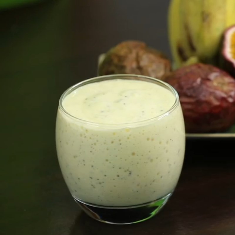 Bước 3 Thành phẩm Sinh tố chanh leo chuối
