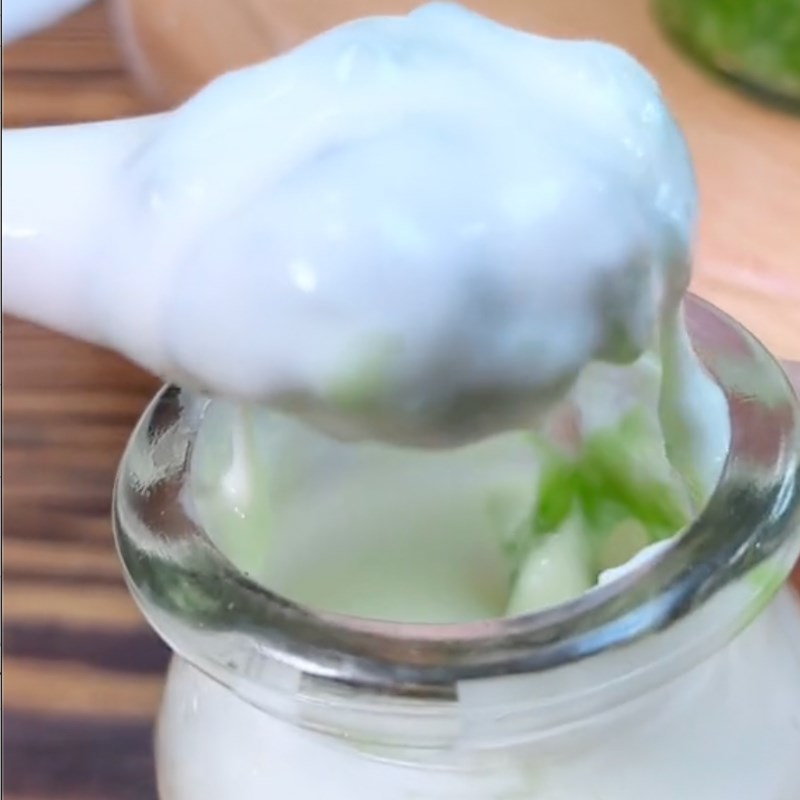 Bước 6 Thành phẩm Sữa chua phô mai cốm non (Công thức từ kênh tiktok Cách Nấu Ngon Cùng Cách Nấu Ngon)