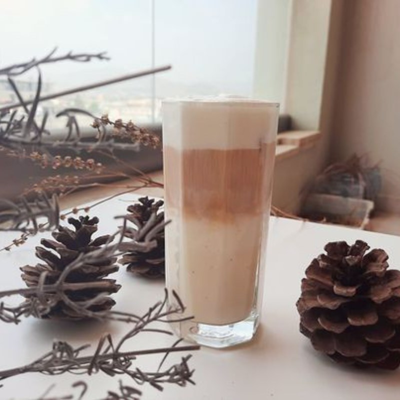 Bước 4 Thành phẩm Latte hồng trà macchiato