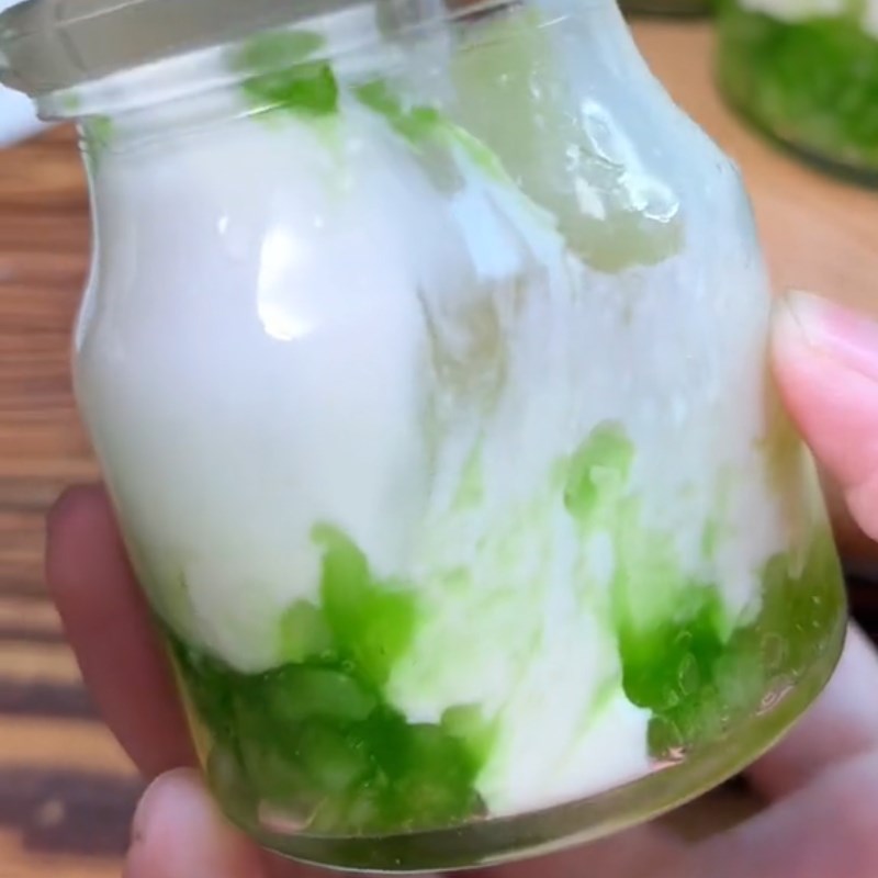 Bước 4 Thành phẩm Sữa chua cốm xanh (Công thức được chia sẻ từ Tiktok Cách Nấu Ngon cùng Cách Nấu Ngon)