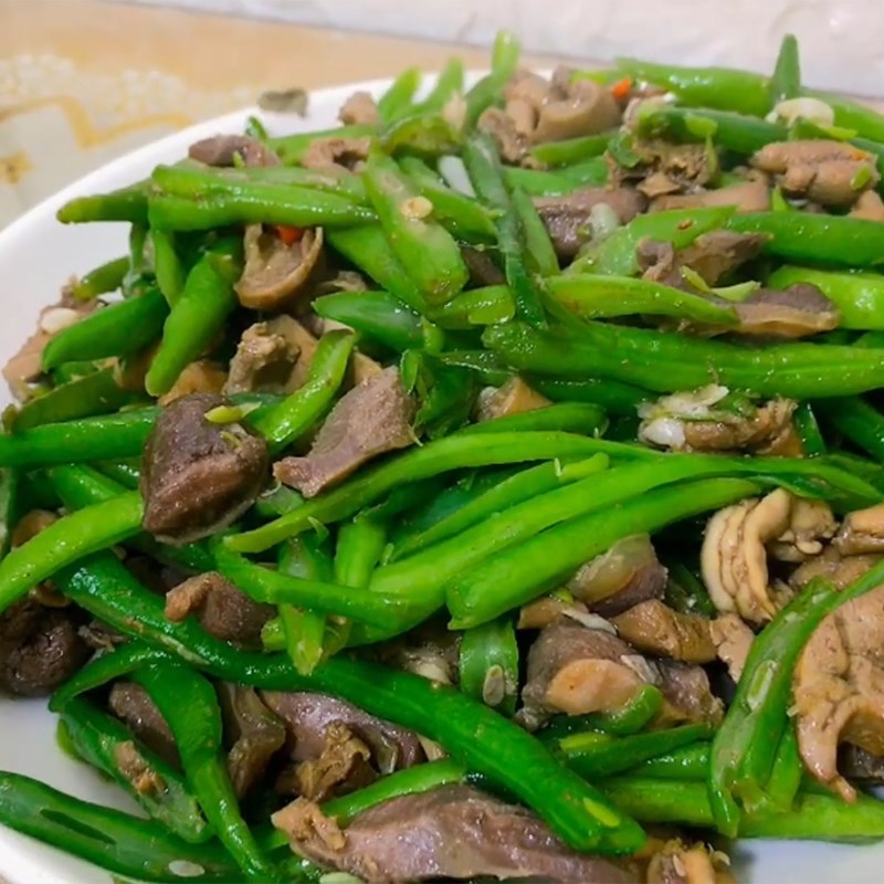 Bước 5 Thành phẩm Lòng gà xào đậu que