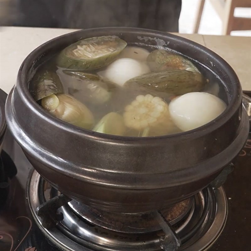 Bước 3 Thành phẩm Nước dùng rau củ