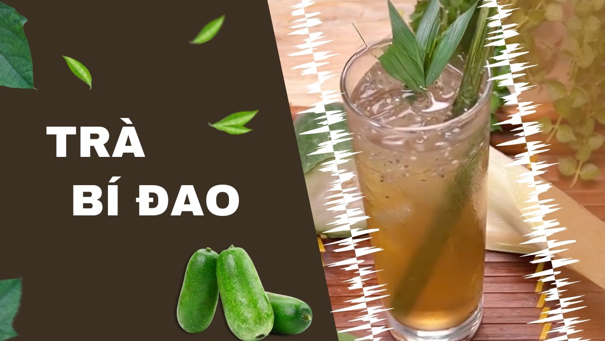 Trà bí đao (Công thức được chia sẻ bởi Tiktok Bếp chay XANH)