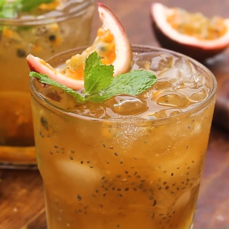 Bước 6 Thành phẩm Trà chanh dây hạt chia