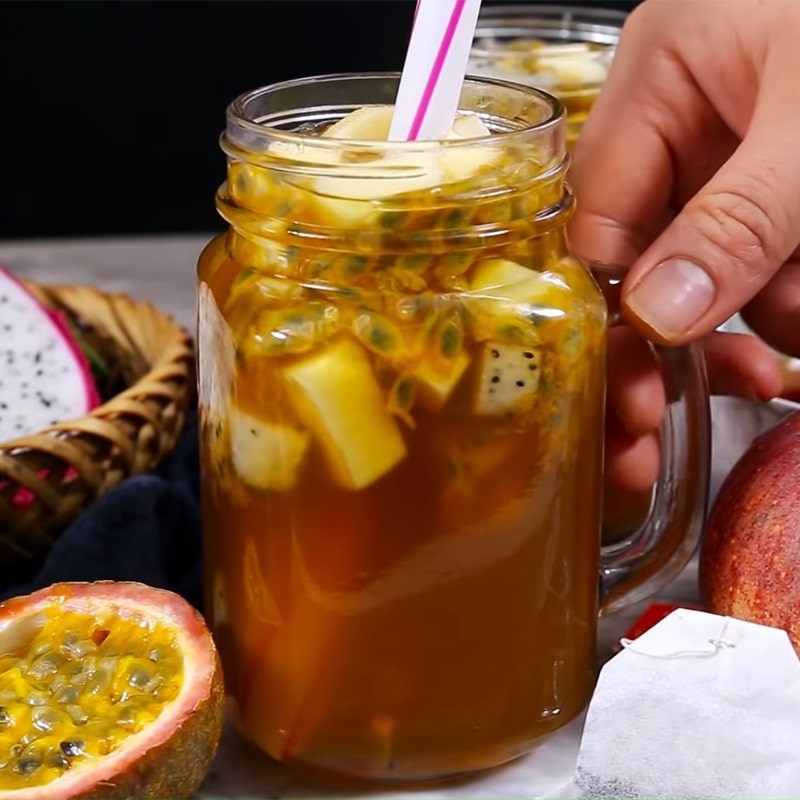 Bước 5 Thành phẩm Trà chanh dây (chanh leo) trái cây