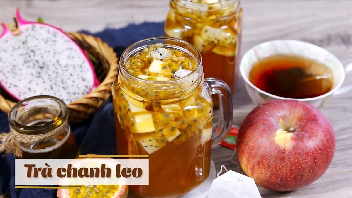 Trà chanh dây (chanh leo) trái cây