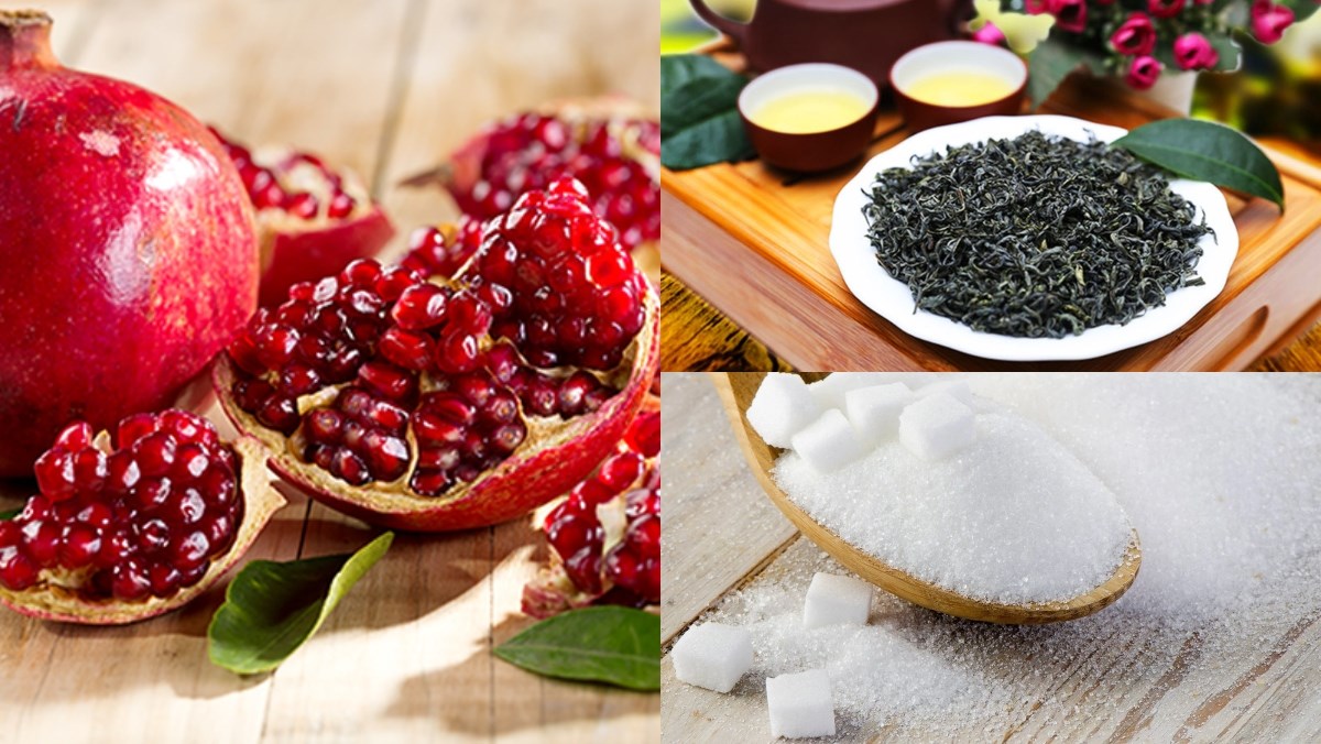 Nguyên liệu món ăn trà lựu đỏ