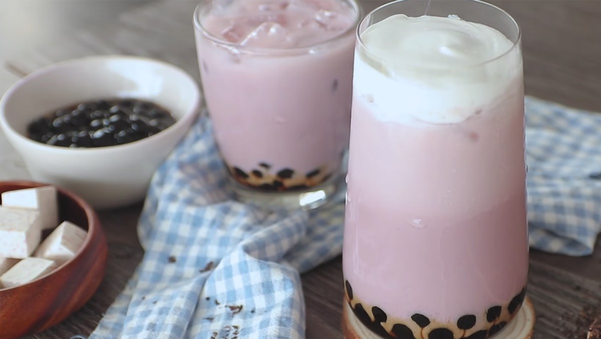 Trà sữa khoai môn trân châu
