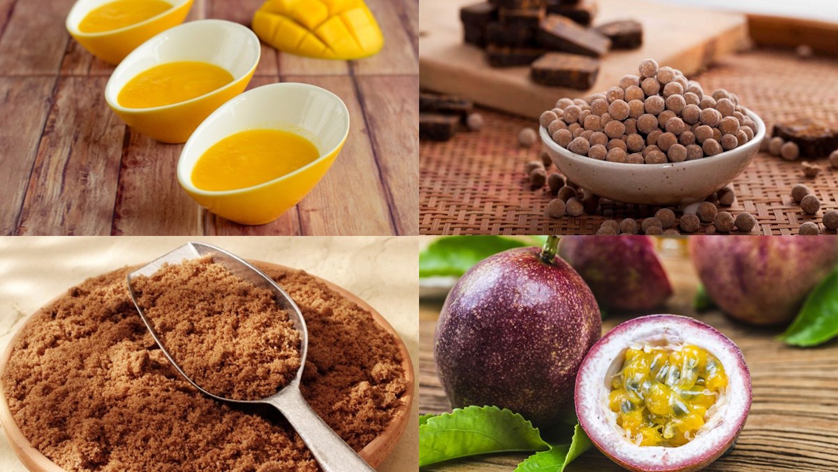 Nguyên liệu món ăn trà sữa xoài
