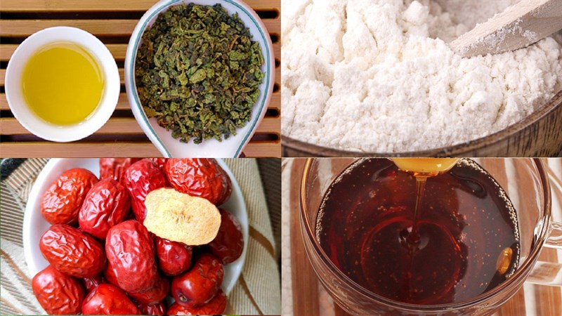 Nguyên liệu món ăn trà sữa long nhãn