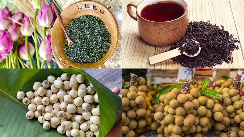 Nguyên liệu món ăn trà sữa long nhãn