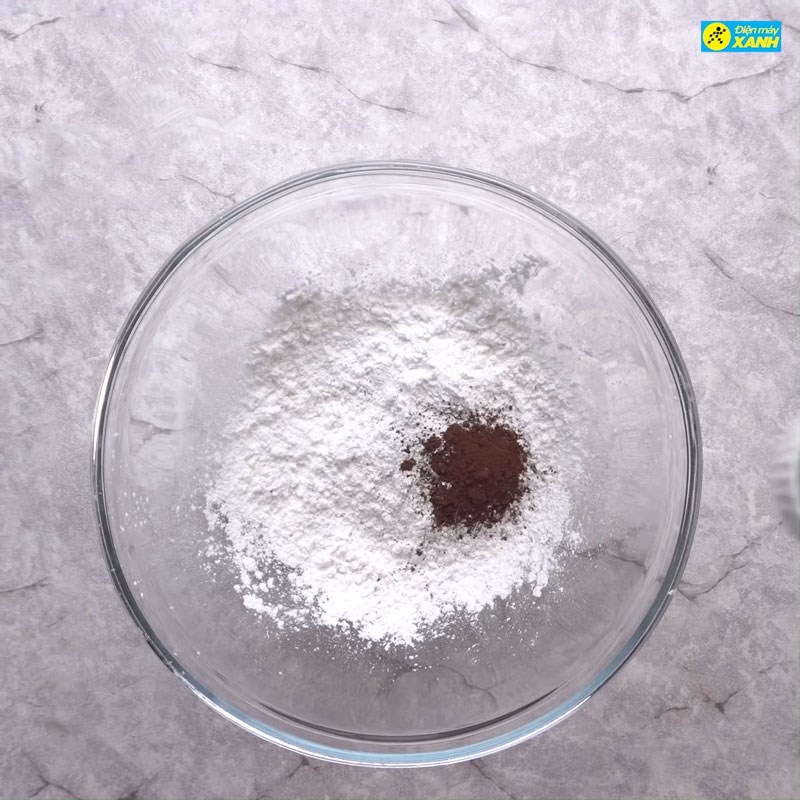 Bước 1 Trộn và nhào bột Trân châu đường đen