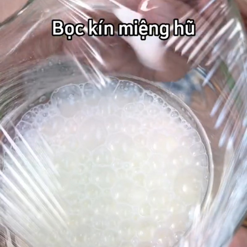 Bước 2 Ủ sữa chua Sữa chua cốm xanh (Công thức được chia sẻ từ Tiktok Cách Nấu Ngon cùng Cách Nấu Ngon)