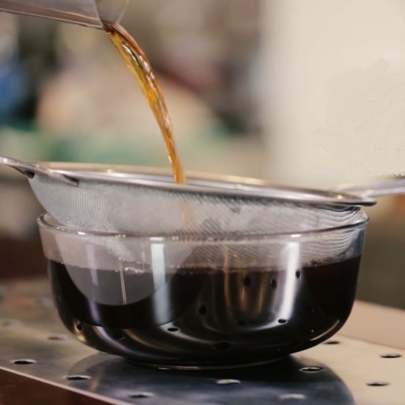 Bước 1 Ủ trà Hồng trà sữa với bột béo