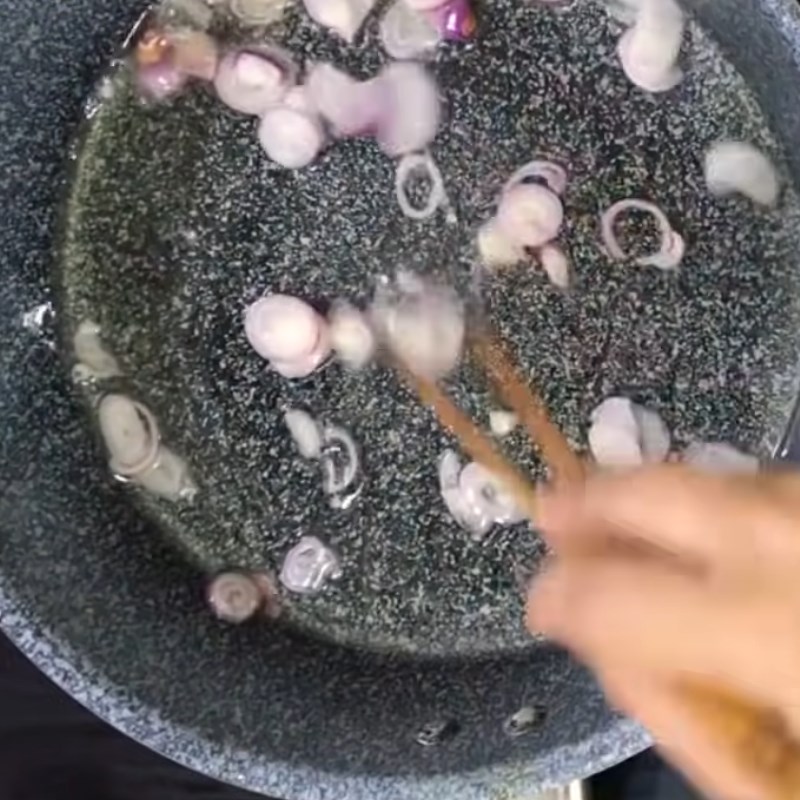 Bước 3 Xào măng Miến măng gà