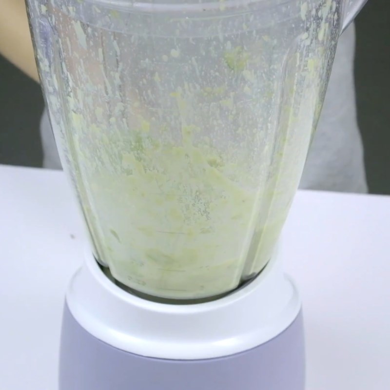 Bước 2 Xay bơ Kem bơ dừa