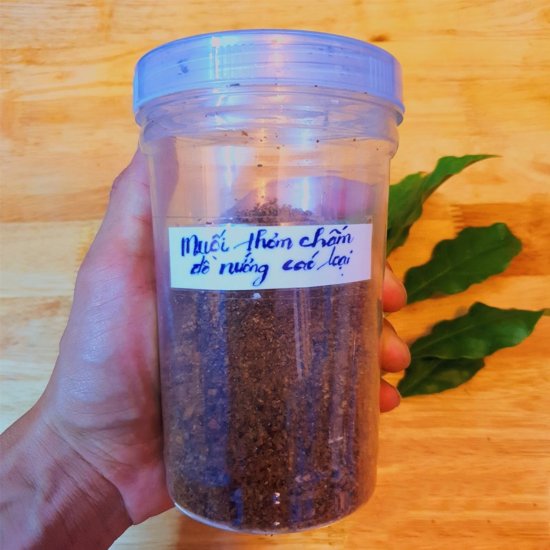 Bước 1 Xay hỗn hợp làm muối Muối thơm