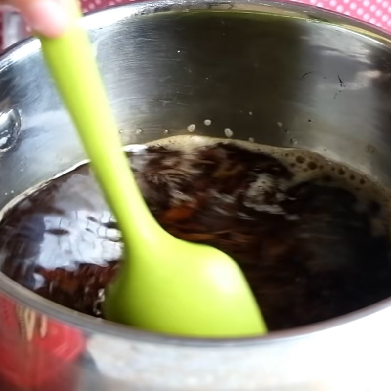 Bước 3 Xay khoai môn với trà và sữa Trà sữa khoai môn trân châu