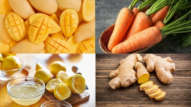 Nguyên liệu món ăn nước ép xoài