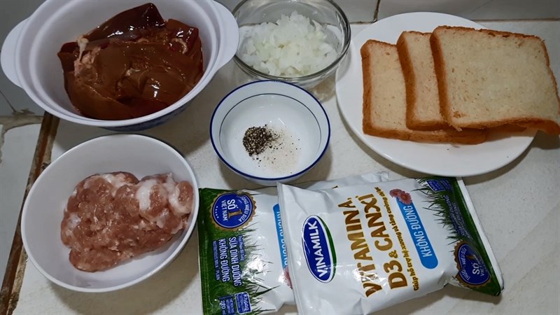 Nguyên liệu món ăn pate gan gà