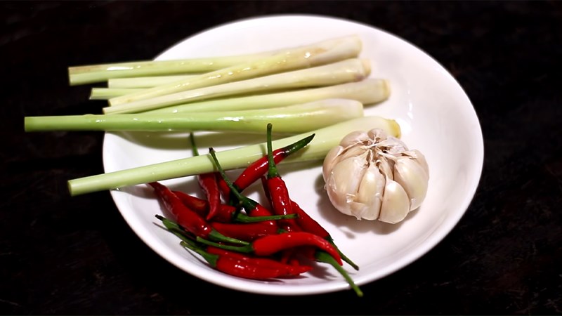 Nguyên liệu món ăn muối sả ớt