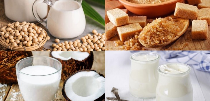 Nguyên liệu món ăn sữa chua hy lạp đậu nành