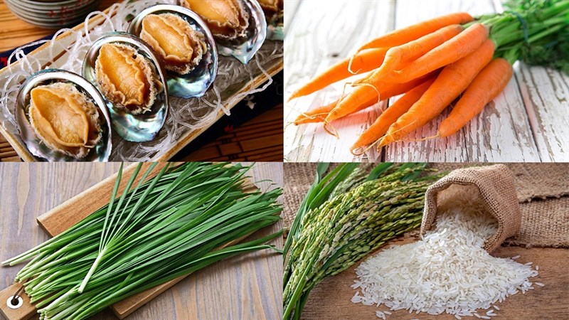 Nguyên liệu món ăn 2 cách làm cơm bào ngư