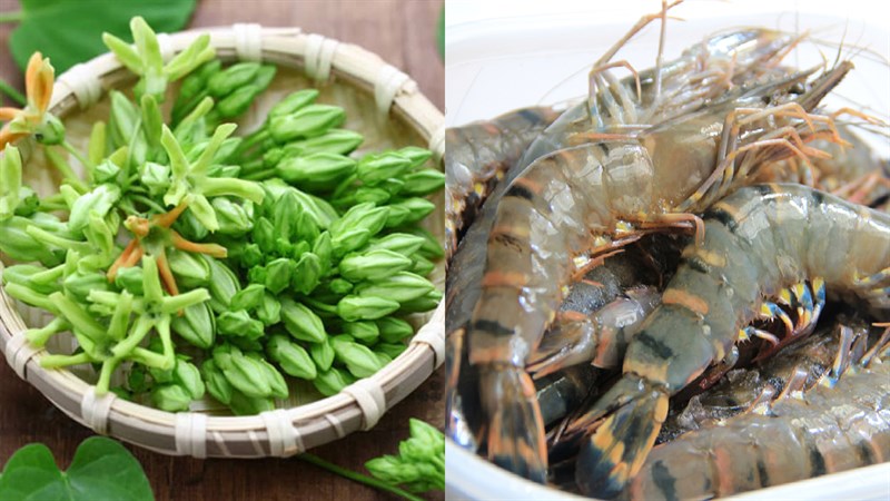 Nguyên liệu món ăn 2 cách nấu canh hoa thiên lý