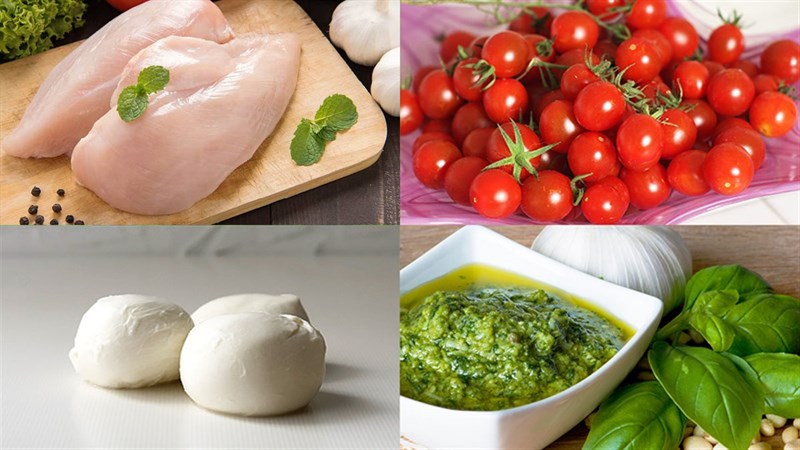 Nguyên liệu món ăn 3 cách làm salad pesto