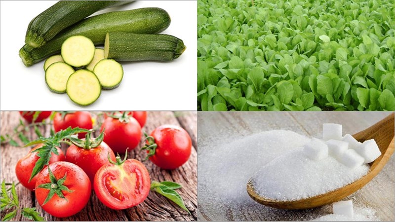 Nguyên liệu món ăn 2 cách làm salad bí ngòi
