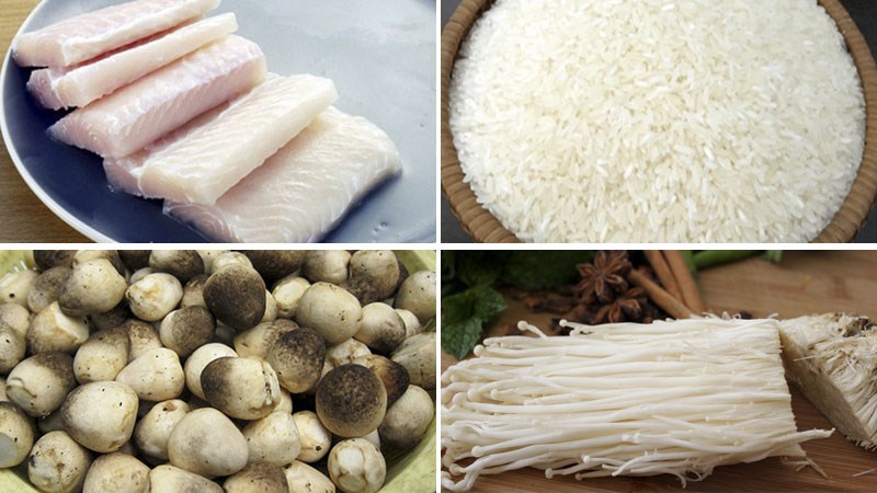 Nguyên liệu món ăn lẩu cháo phúc kiến