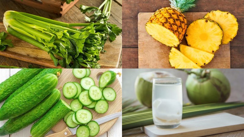 Nguyên liệu món ăn sinh tố cần tây