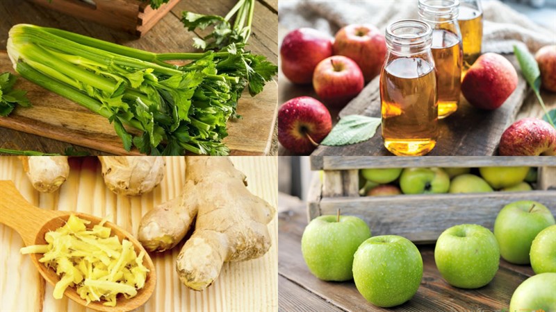 Nguyên liệu món ăn sinh tố cần tây