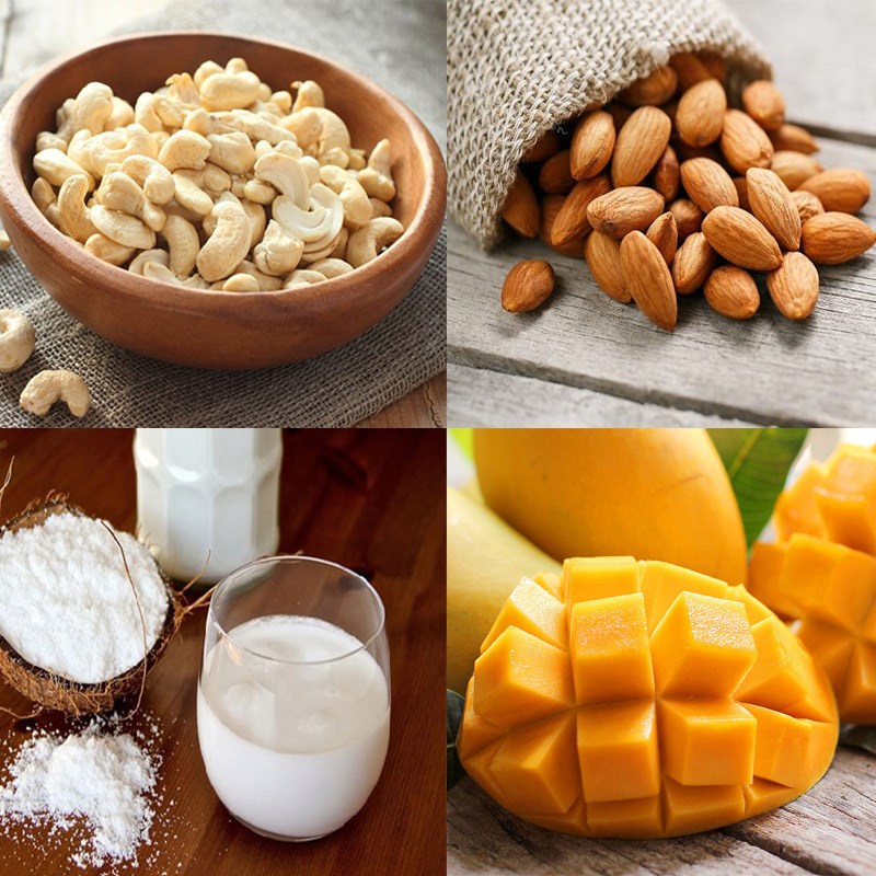 Nguyên liệu món ăn cheesecake xoài thuần chay