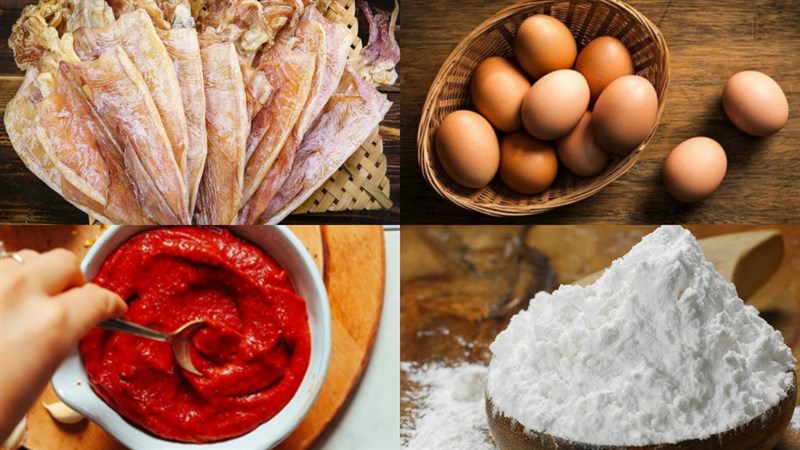 Nguyên liệu món ăn 3 cách làm khô mực