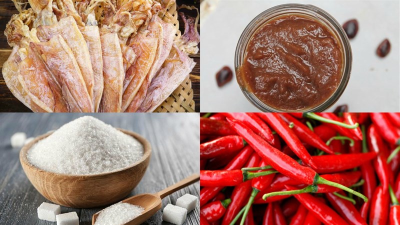 Nguyên liệu món ăn 3 cách làm khô mực