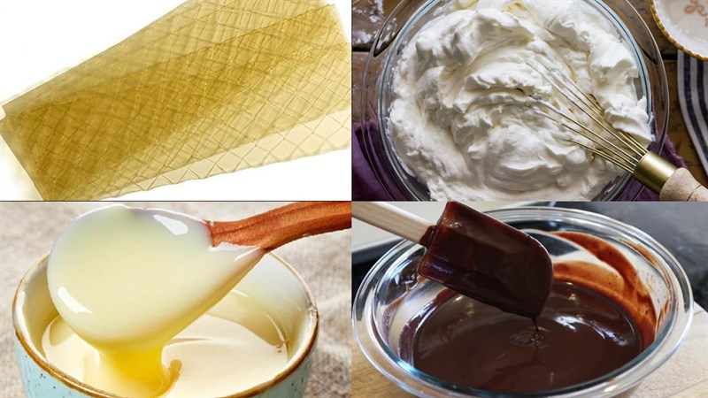 Nguyên liệu món ăn 2 cách làm kem vanilla và kem matcha