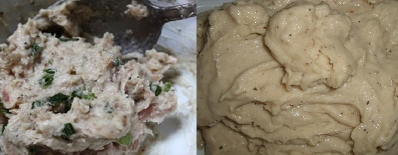Bước 1 Sơ chế nguyên liệu Chả cá chay củ năng